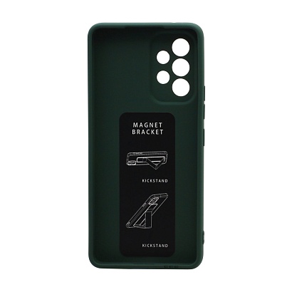 Чехол Magnetic Stend 2 для Samsung A53 (007) темно зеленый