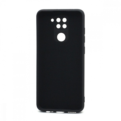 Чехол Silicone Case NEW ERA (накладка/силикон) для Xiaomi Redmi Note 9 черный