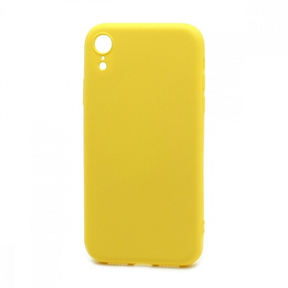 Чехол Silicone Case NEW ERA (накладка/силикон) для Apple iPhone XR желтый