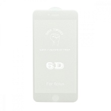 Защитное стекло 6D Premium для Apple iPhone 6 Plus/6S Plus белое тех. пак																											