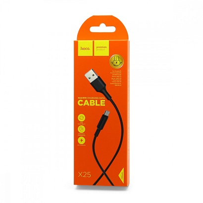 Кабель USB - Micro USB HOCO X25 "Soarer" (2А, 100см) черный