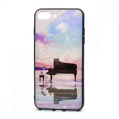 Чехол EDIVIA 3D Print (накладка/силикон-пластик) для iPhone 7/8 Plus (076)