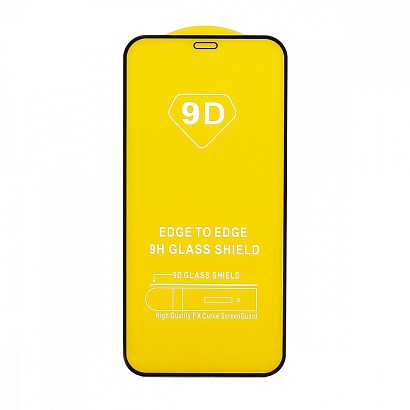 Защитное стекло Full Glass для Apple iPhone 12 Mini/5.4 черное (Full GC) тех. пак