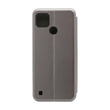 Чехол-книжка BF модельный (силикон/кожа) для Realme C21Y/C25Y серебристый
