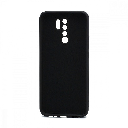 Чехол Silicone Case NEW ERA (накладка/силикон) для Xiaomi Redmi 9 черный