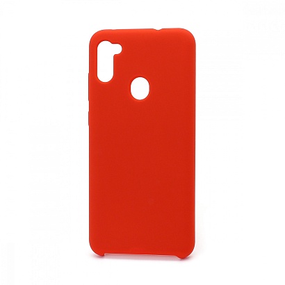 Чехол Silicone Cover Color для Samsung Galaxy A11/M11 (001) красный