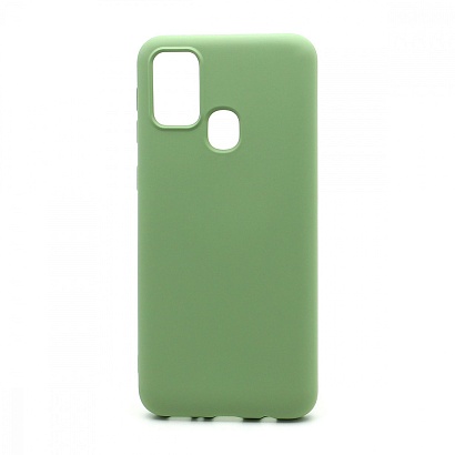 Чехол Silicone Case NEW ERA (накладка/силикон) для Samsung Galaxy M31 зеленый