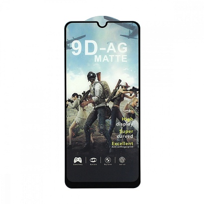 Защитное стекло MTB Matte для Samsung Galaxy A20/A30/A30S/A50/A50S/M21/M30S черное тех. пак