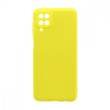 Чехол Silicone Case NEW ERA (накладка/силикон) для Samsung Galaxy A12/M12 желтый