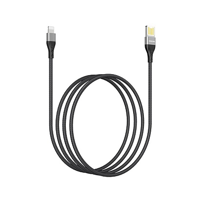 Кабель USB - Lightning Borofone BU11 "Tasteful" (2.4А, 120см) черный