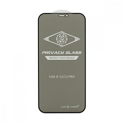 Защитное стекло MTB Privacy для Apple iPhone 12/12 Pro/6.1 черное тех. пак
