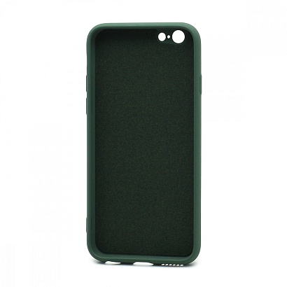 Чехол Silicone Case NEW ERA (накладка/силикон) для Apple iPhone 6/6S темно зеленый