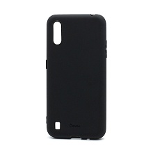 Чехол OU Lovely Fruit для Samsung Galaxy A01 (A015) силикон в блистере матовый чёрный