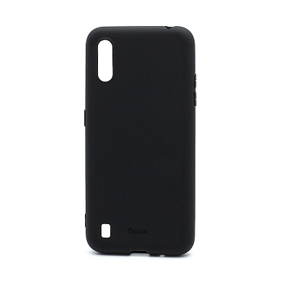 Чехол OU Lovely Fruit для Samsung Galaxy A01 (A015) силикон в блистере матовый чёрный