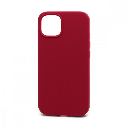 Чехол Silicone Case без лого для Apple iPhone 13/6.1 (полная защита) (036) малиновый
