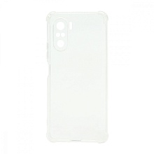 Чехол силиконовый противоударный для Xiaomi Poco F3/Redmi K40 прозрачный