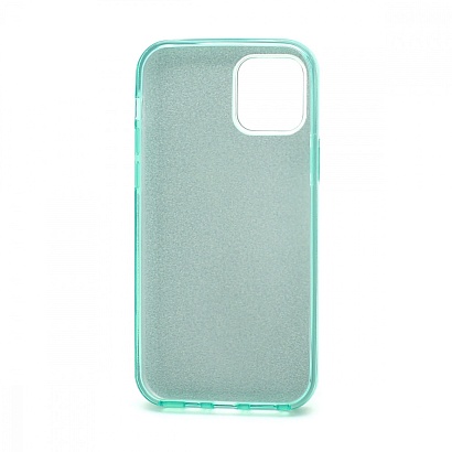 Чехол Fashion с блестками силикон-пластик для Apple iPhone 12/12 Pro/6.1 зеленый