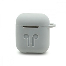 Чехол для наушников AirPods TWS силиконовый белый