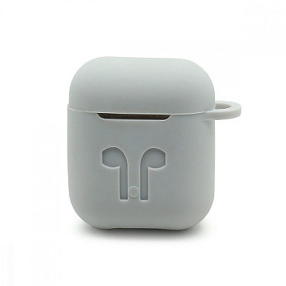 Чехол для наушников AirPods TWS силиконовый белый