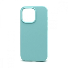 Чехол Silicone Case без лого для Apple iPhone 13 Pro/6.1 (полная защита) (044) светло голубой