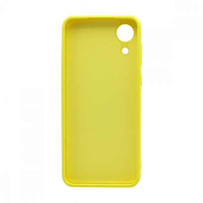 Чехол Silicone Case NEW ERA (накладка/силикон) для Samsung Galaxy A03 Core желтый