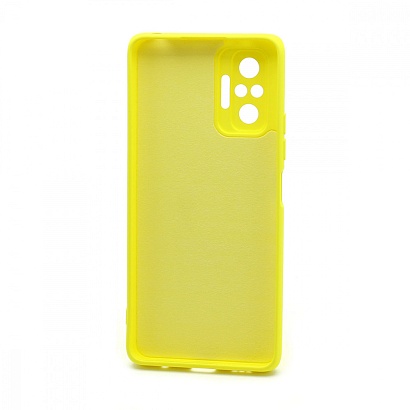 Чехол Silicone Case NEW ERA (накладка/силикон) для Xiaomi Redmi Note 10 Pro желтый