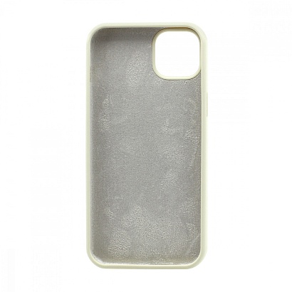Чехол Silicone Case без лого для Apple iPhone 14 Plus/6.7 (полная защита) (011) бежевый