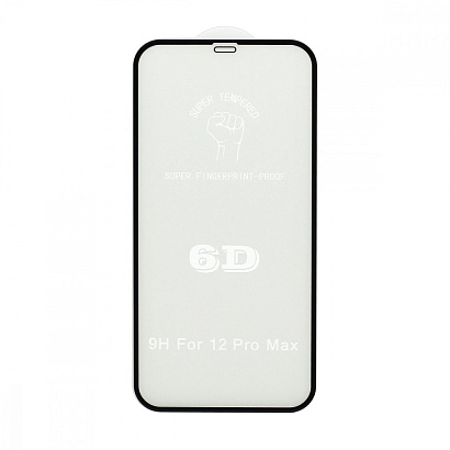 Защитное стекло 6D Premium для Apple iPhone 12 Pro Max/6.7 черное