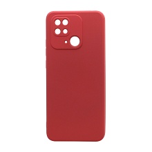 Чехол Silicone Case NEW ERA (накладка/силикон) для Xiaomi Redmi 10C малиновый