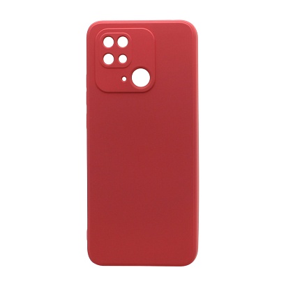 Чехол Silicone Case NEW ERA (накладка/силикон) для Xiaomi Redmi 10C малиновый