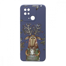 Чехол NEW ERA Winter для Xiaomi Redmi 10C (004) серый