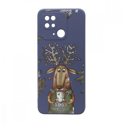 Чехол NEW ERA Winter для Xiaomi Redmi 10C (004) серый