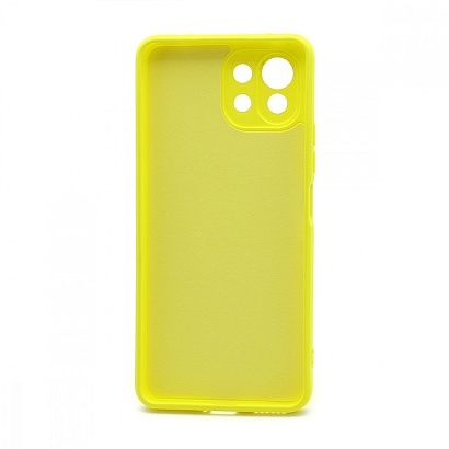 Чехол Silicone Case NEW ERA (накладка/силикон) для Xiaomi 11 Lite желтый