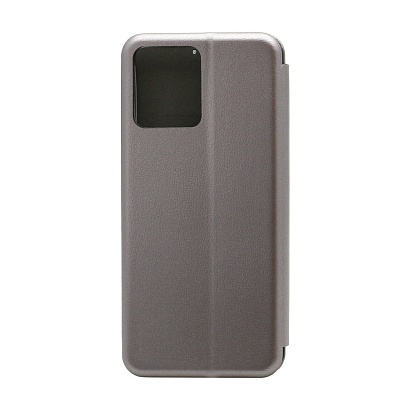 Чехол-книжка BF модельный (силикон/кожа) для Realme C30/C30s/Narzo 50i Prime серебристый