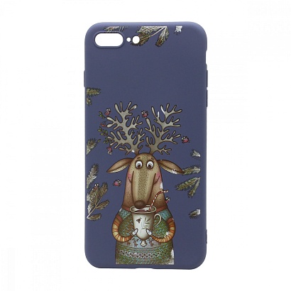 Чехол NEW ERA Winter для Apple iPhone 7 Plus/8 Plus (004) серый