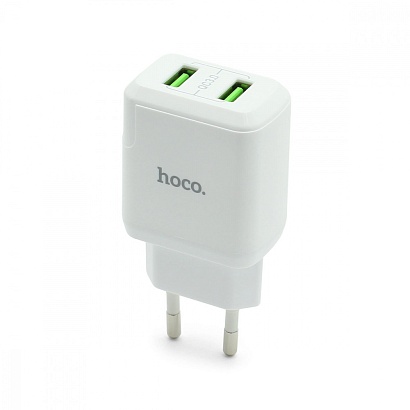 СЗУ с выходом USB Hoco N6 (3A/2USB/QC3.0/QC2.0) белое