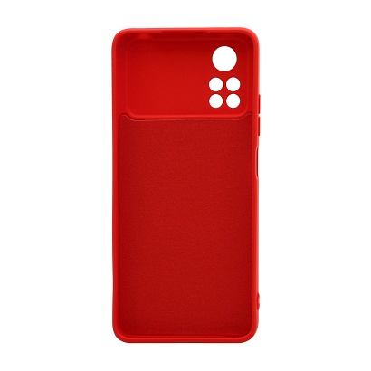 Чехол Silicone Case NEW ERA (накладка/силикон) для Xiaomi Poco X4 Pro 5G красный