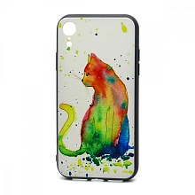 Чехол EDIVIA 3D Print (накладка/силикон-пластик) для iPhone XR (080)