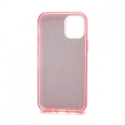 Чехол Fashion с блестками силикон-пластик для Apple iPhone 12 Mini/5.4 розовый