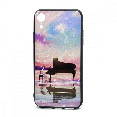 Чехол EDIVIA 3D Print (накладка/силикон-пластик) для iPhone XR (076)