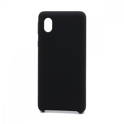 Чехол Silicone Cover Color для Samsung Galaxy A01 Core/M01 Core (003) черный