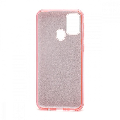 Чехол Fashion с блестками силикон-пластик для Samsung Galaxy M21/M30S розовый
