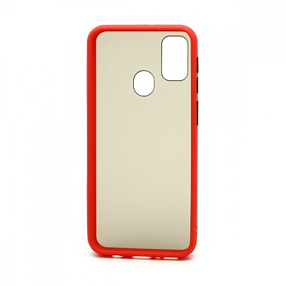 Чехол Shockproof Lite силикон-пластик для Samsung Galaxy M21/M30S красно-черный