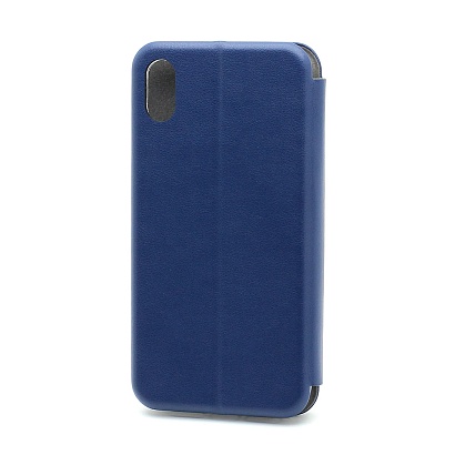 Чехол-книжка BF модельный (силикон/кожа) для Apple iPhone XR синий