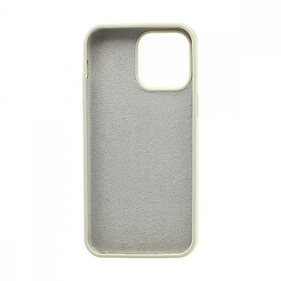 Чехол Silicone Case без лого для Apple iPhone 14 Pro Max/6.7 (полная защита) (011) бежевый