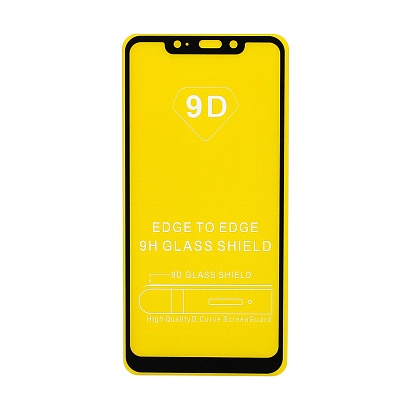 Защитное стекло Full Glass для Xiaomi Redmi Note 6 Pro черное (Full GC) тех. пак