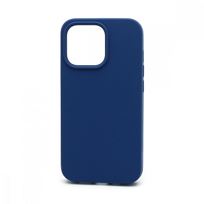 Чехол Silicone Case без лого для Apple iPhone 13 Pro/6.1 (полная защита) (020) синий