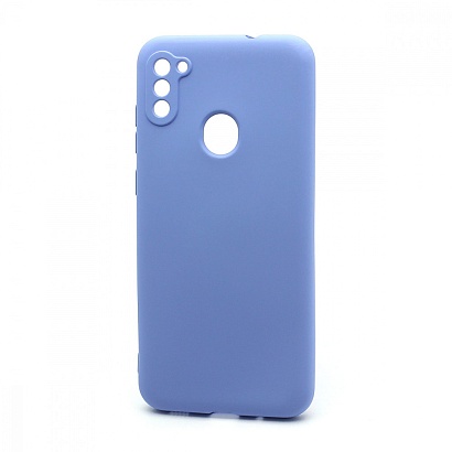Чехол Silicone Case NEW ERA (накладка/силикон) для Samsung Galaxy A11/M11 голубой