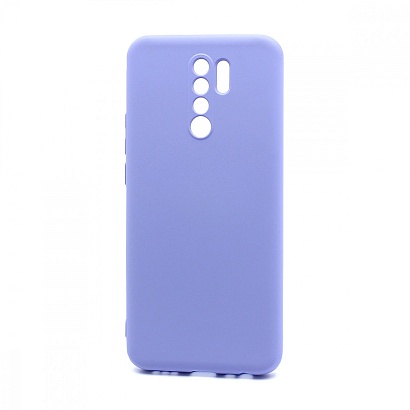 Чехол Silicone Case NEW ERA (накладка/силикон) для Xiaomi Redmi 9 сиреневый