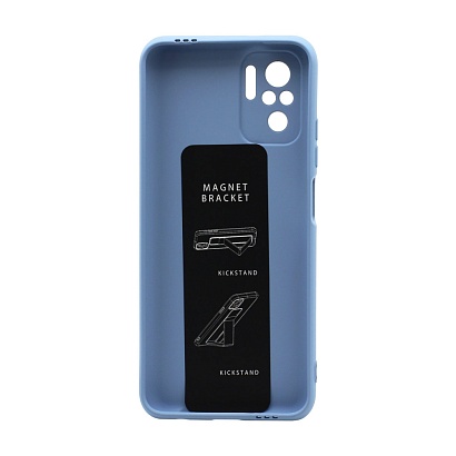 Чехол Magnetic Stend 2 для Xiaomi Redmi Note 10/Redmi Note 10S (008) голубой